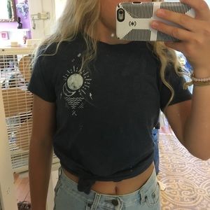 Cute navy blue tee shirt